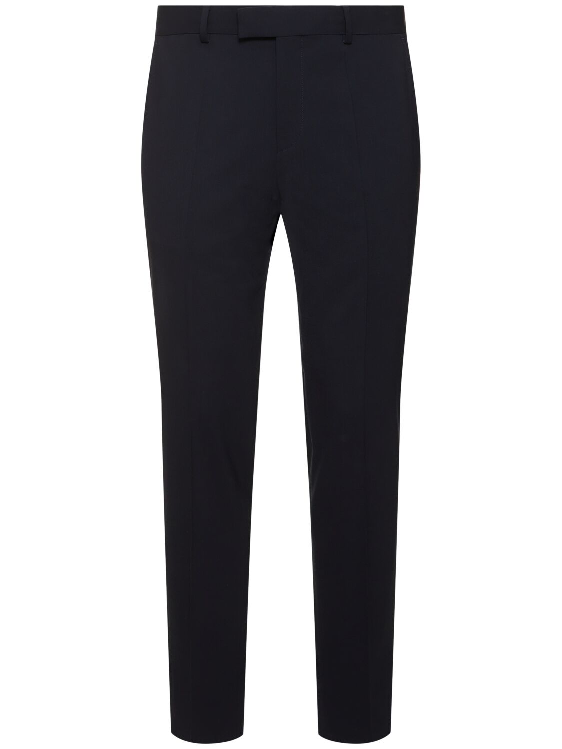 Hugo Boss George Wool Blend Pants In Dark Blue