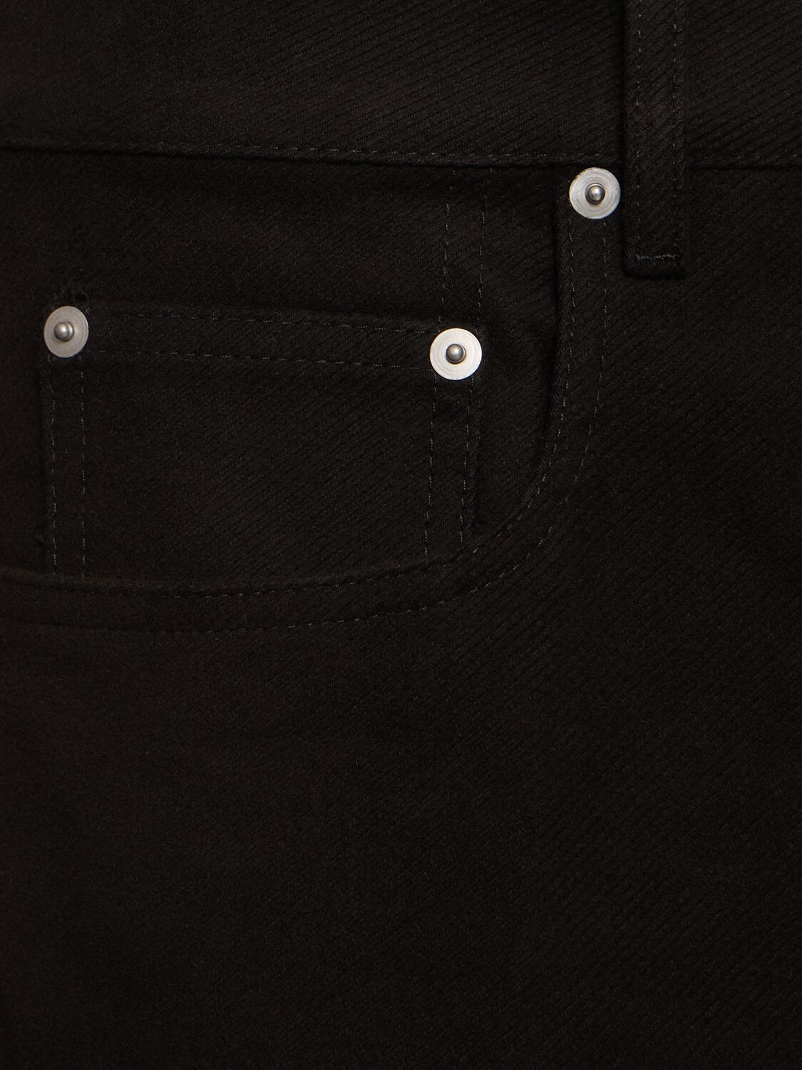 Shop Rick Owens Geth Brushed Heavy Twill Jeans In Black