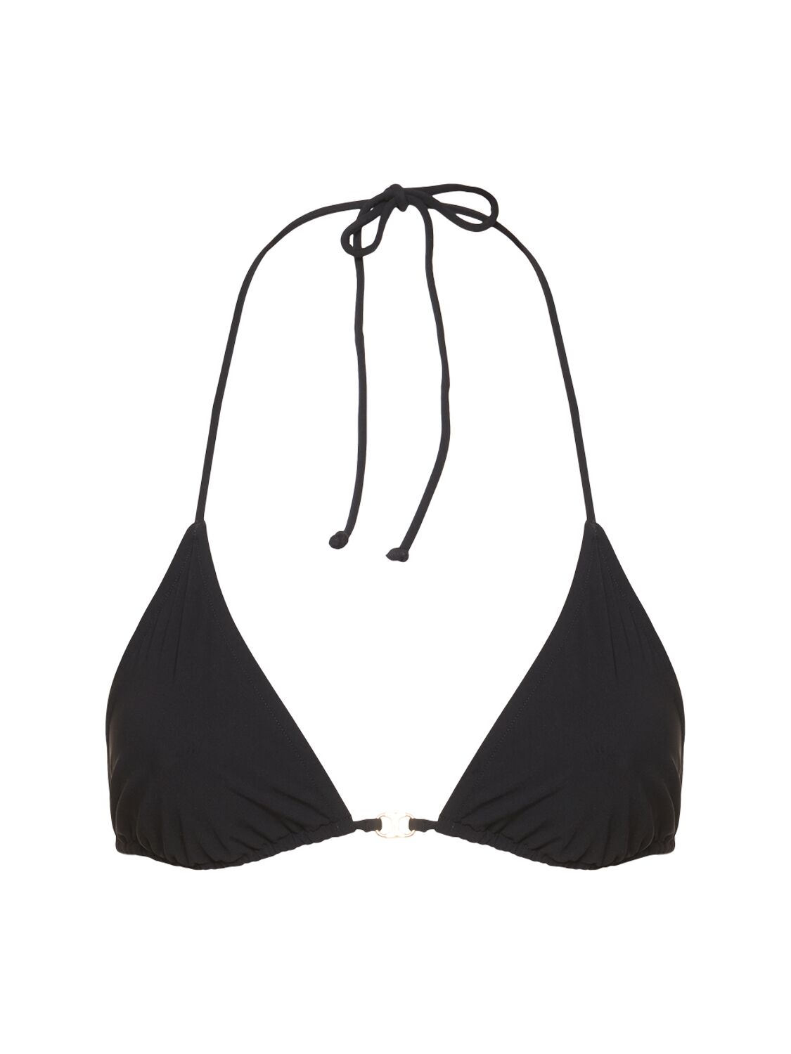Tory Burch Gemini Bikini Top In Black/gold