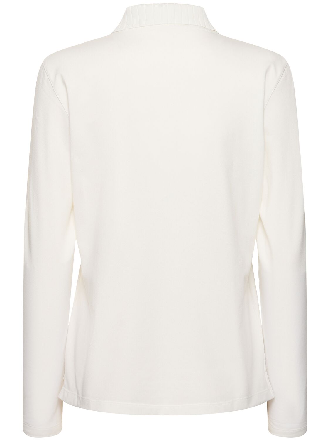 Shop Tory Sport Logo Pleated Collar Piquet Polo In White