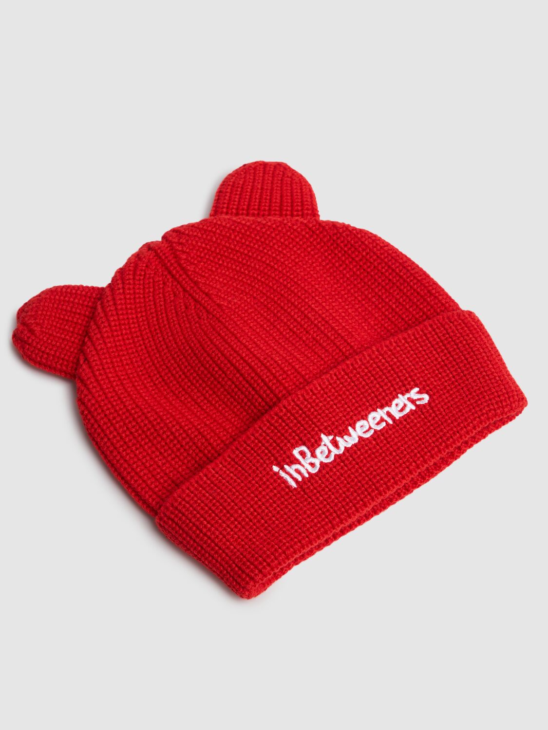 Shop Inbetweeners Bear Ears Wool Blend Hat In Red