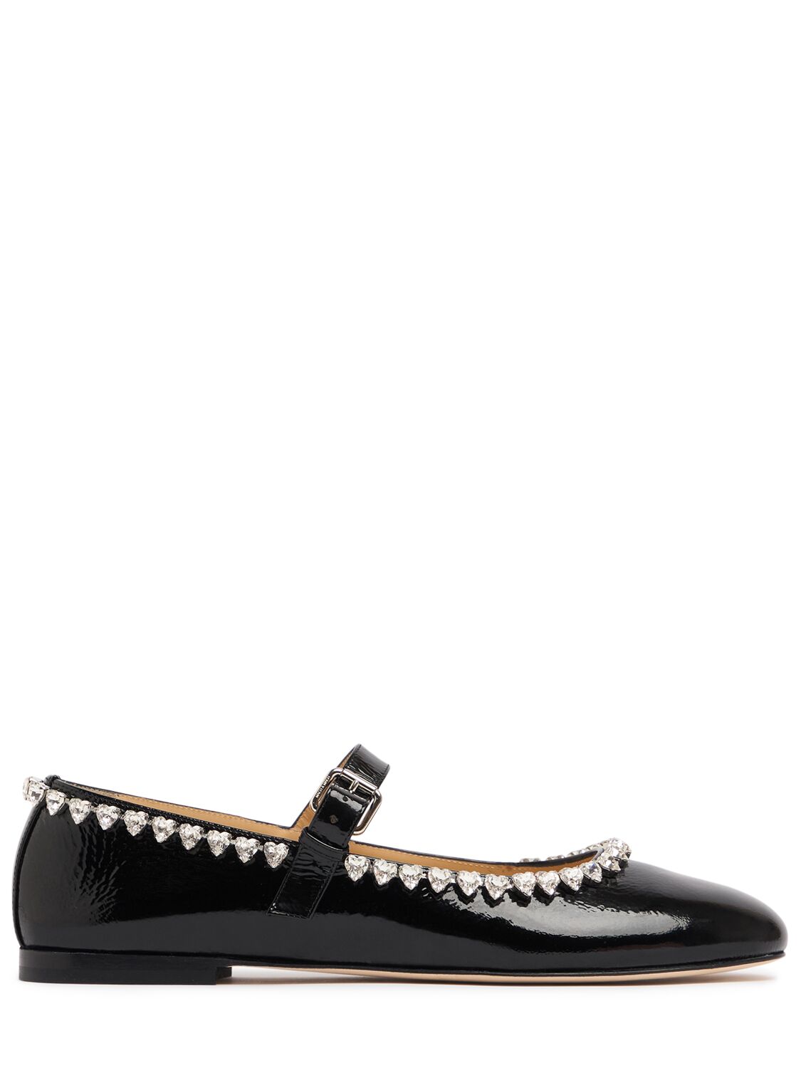 Mach & Mach 10mm Audrey Patent Leather Mary Janes In Black