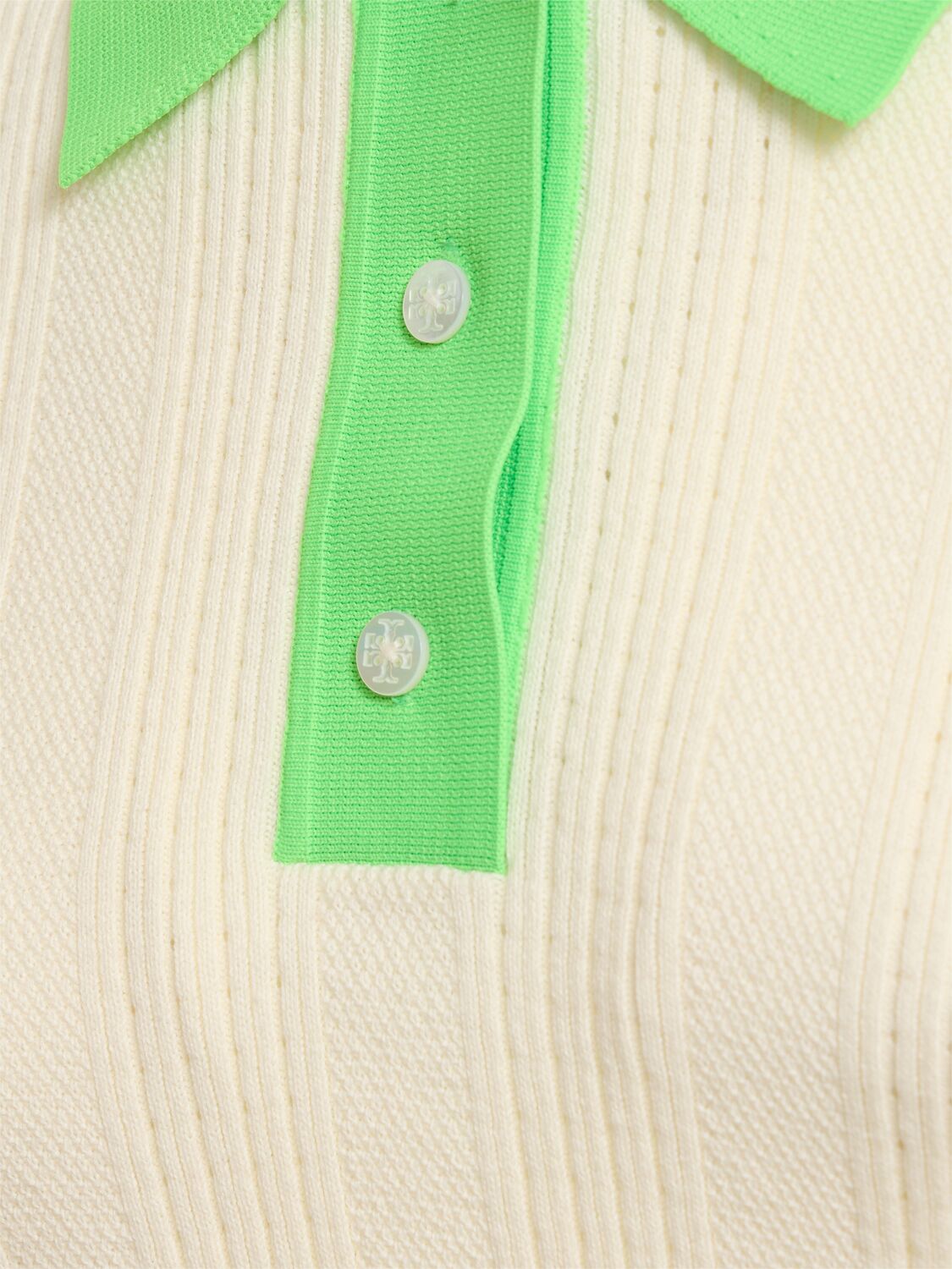 TORY SPORT COTTON POINTELLE POLO 