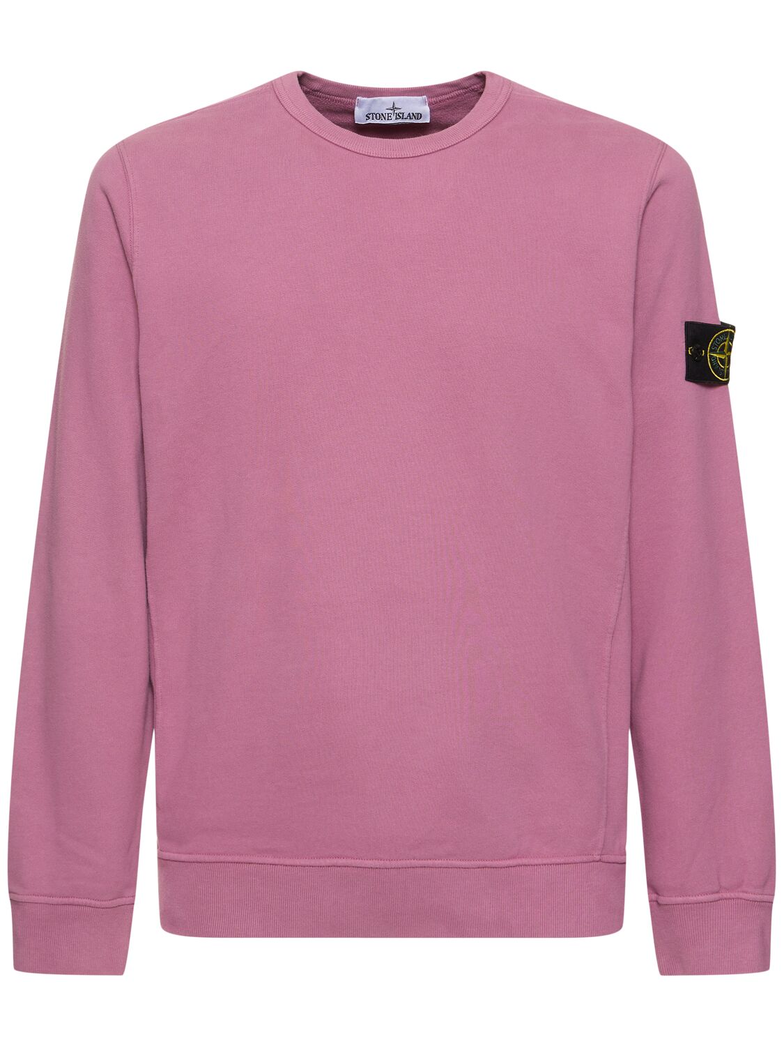 Stone Island Crewneck Sweatshirt In Rose Quartz
