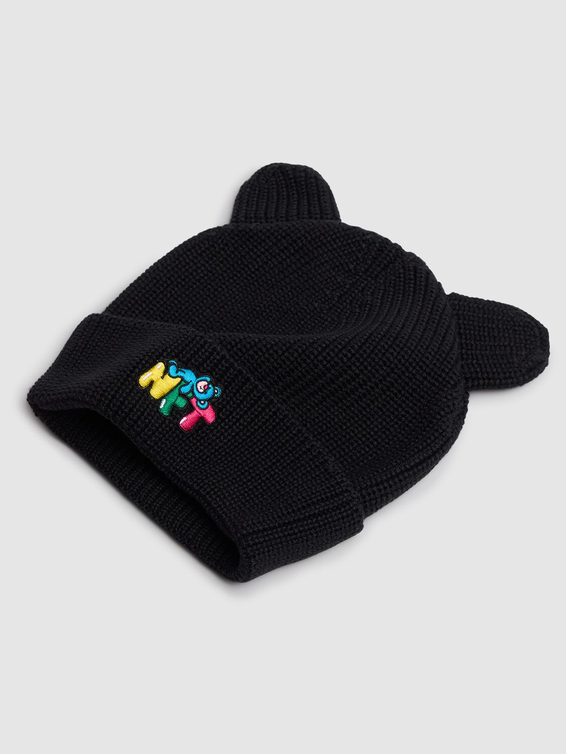 Shop Inbetweeners Bear Ears Wool Blend Hat In Black