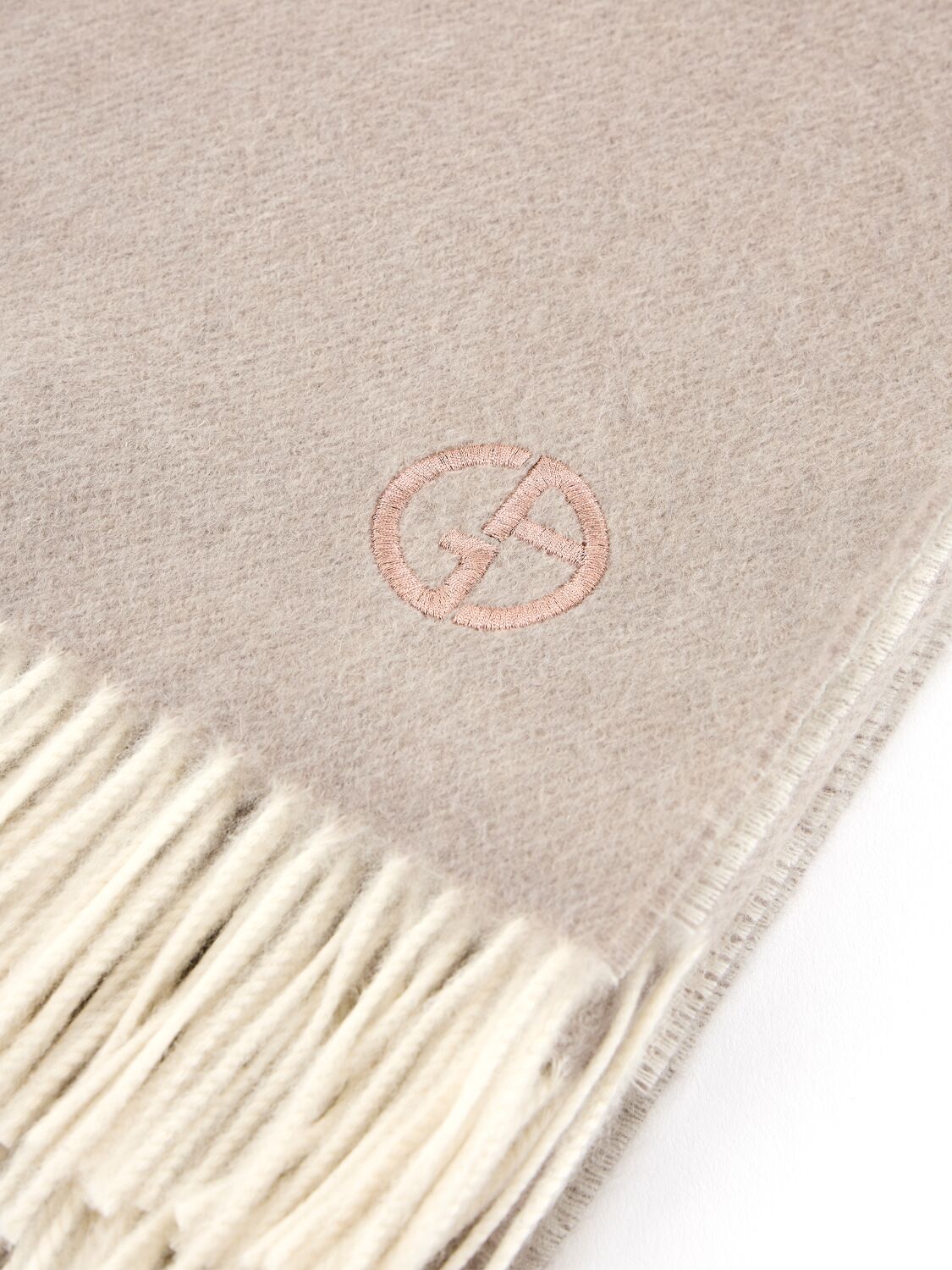 Shop Armani Collezioni Phoebe Throw In Beige