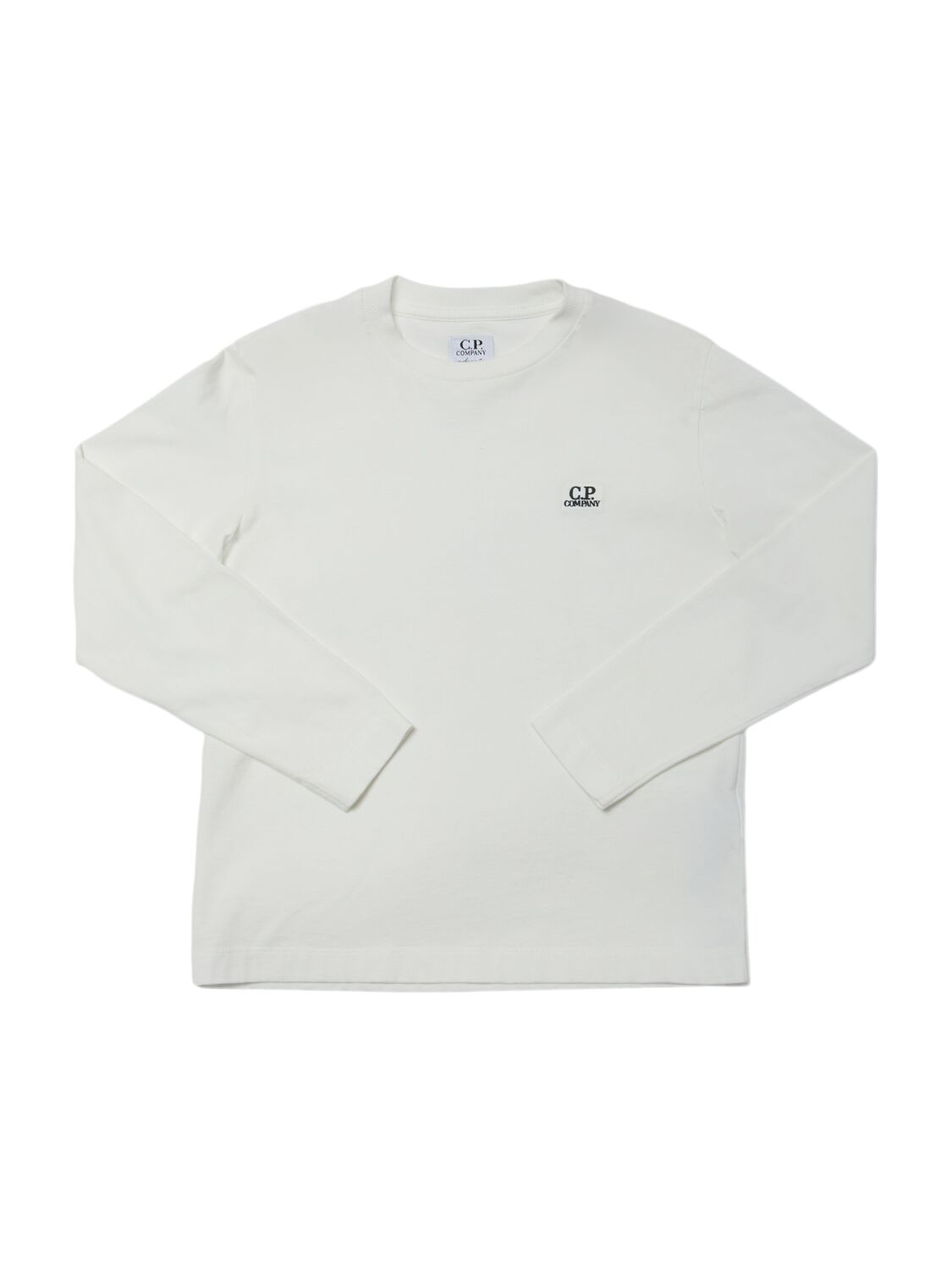 C.p. Company Cotton Jersey Long Sleeve T-shirt In White