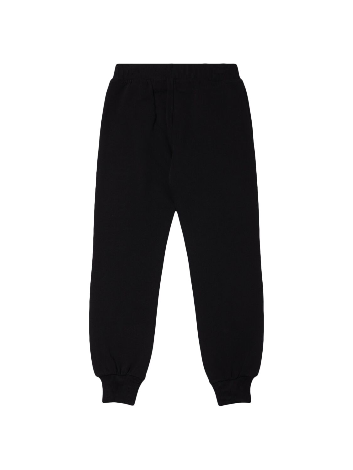 Moschino Cotton Sweatpants W/embroidered Logo In Black
