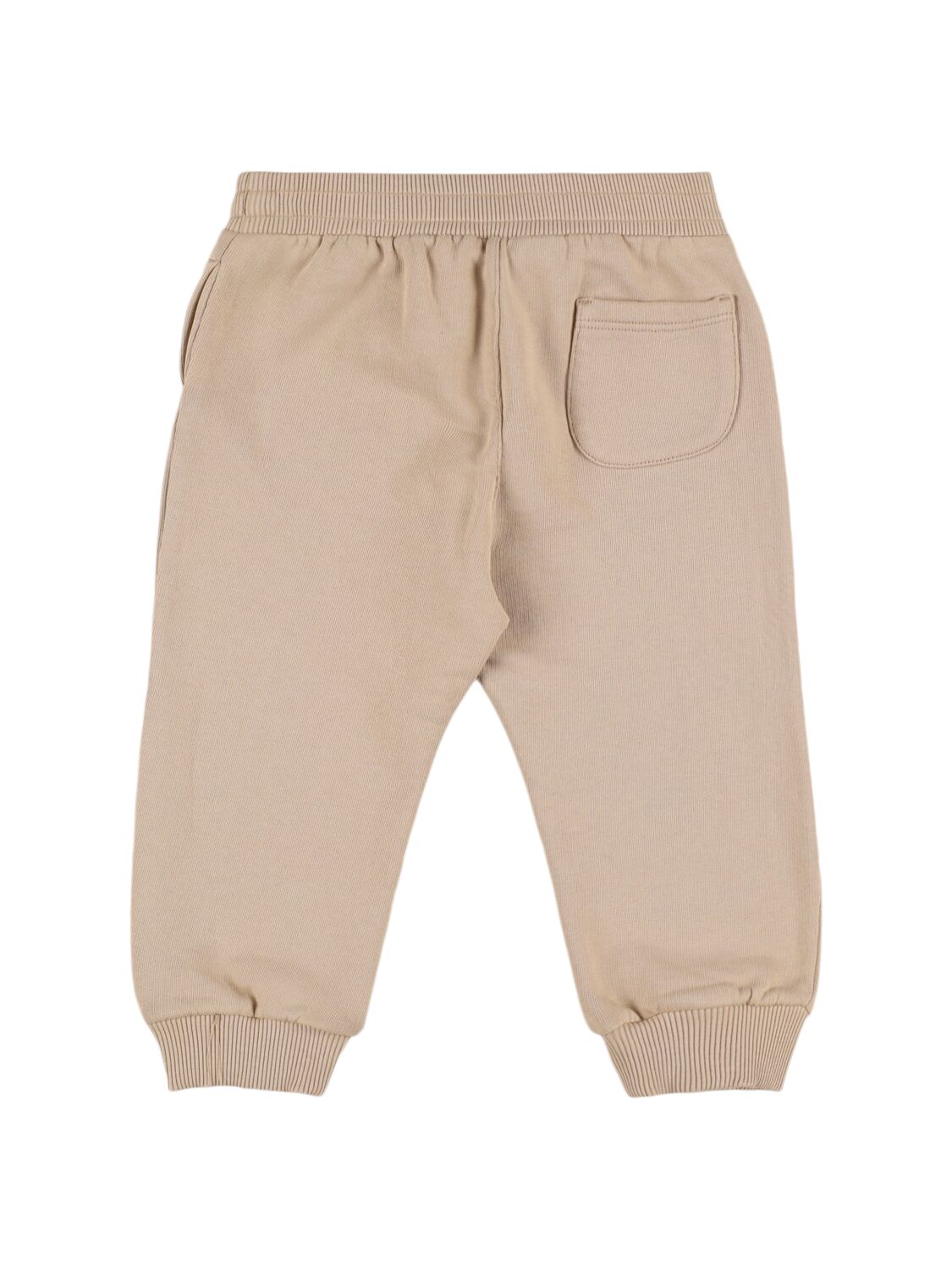 Shop Dolce & Gabbana Cotton Sweatpants In Beige