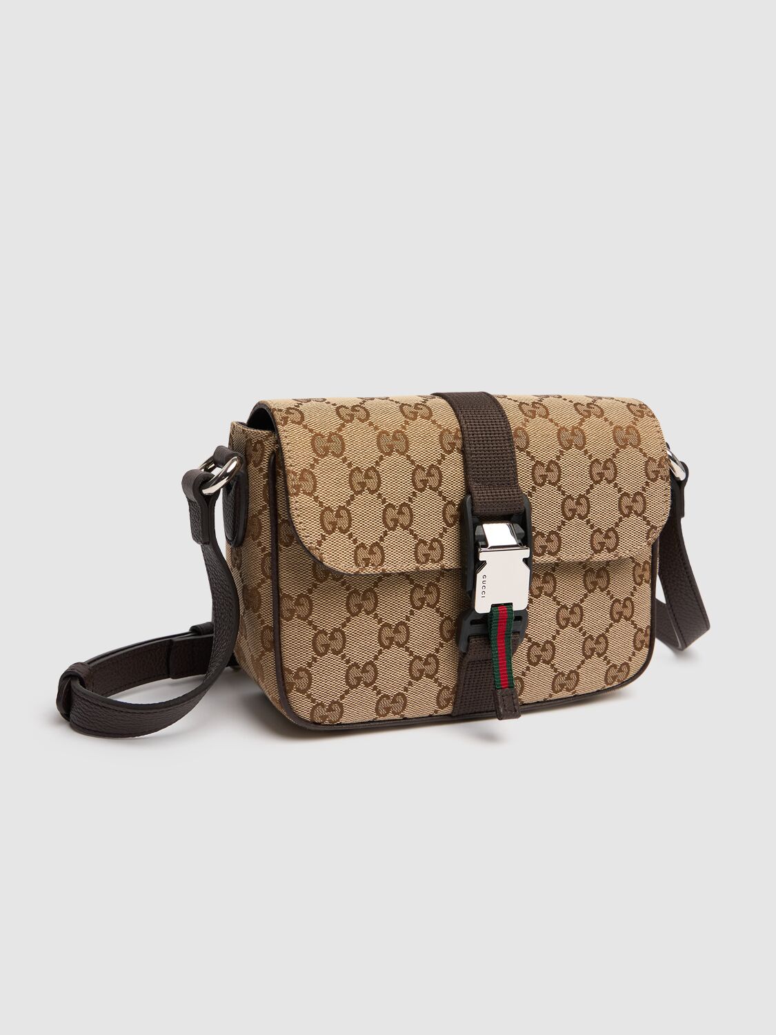 Shop Gucci New Original Gg Crossbody Bag In Beige/brown