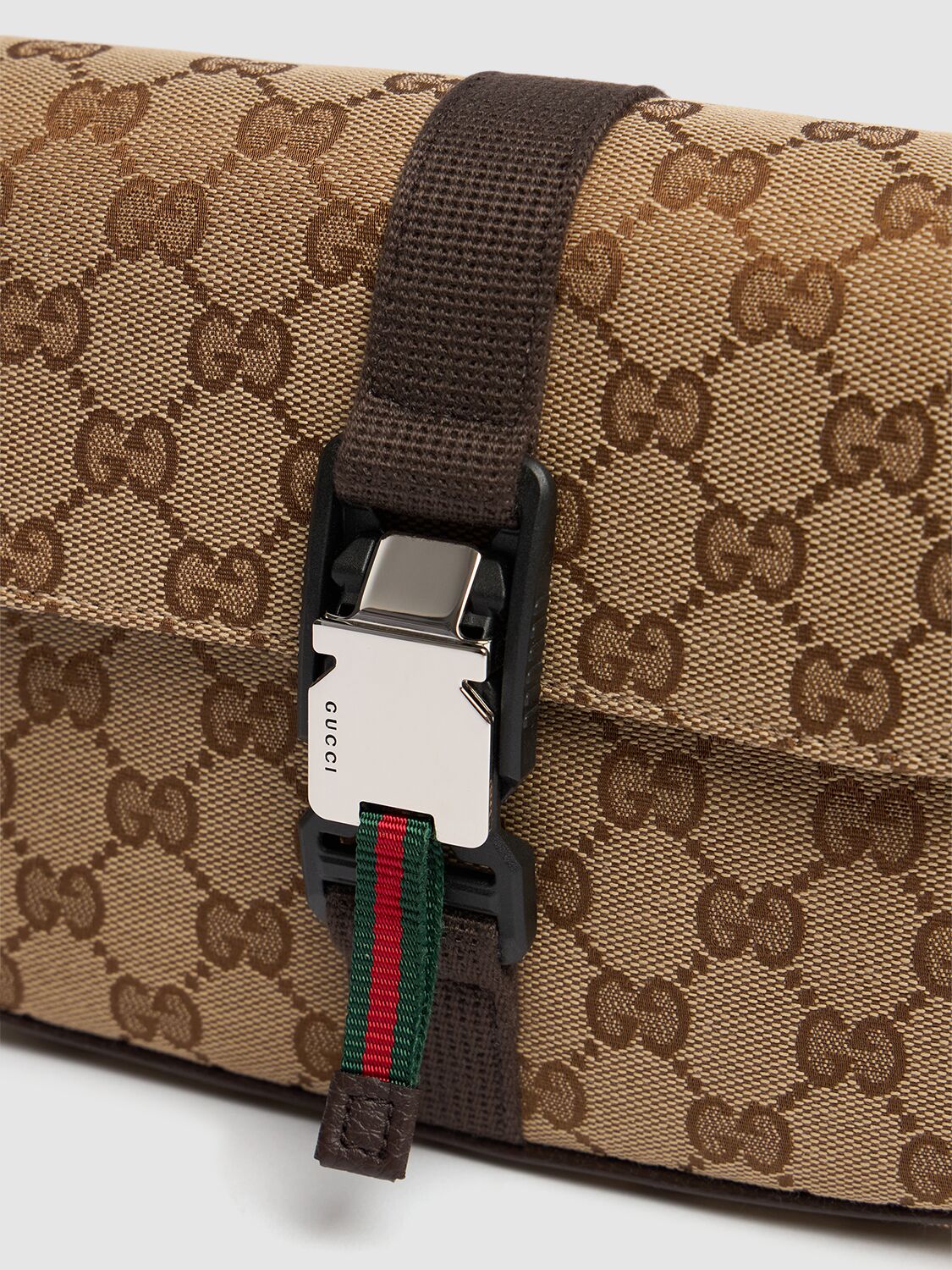 Shop Gucci New Original Gg Crossbody Bag In Beige/brown