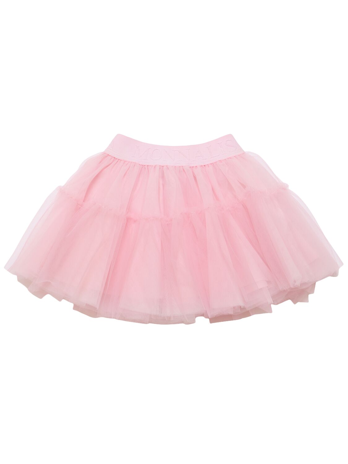 Monnalisa Babies' Ruffled Tulle Skirt In Light Pink