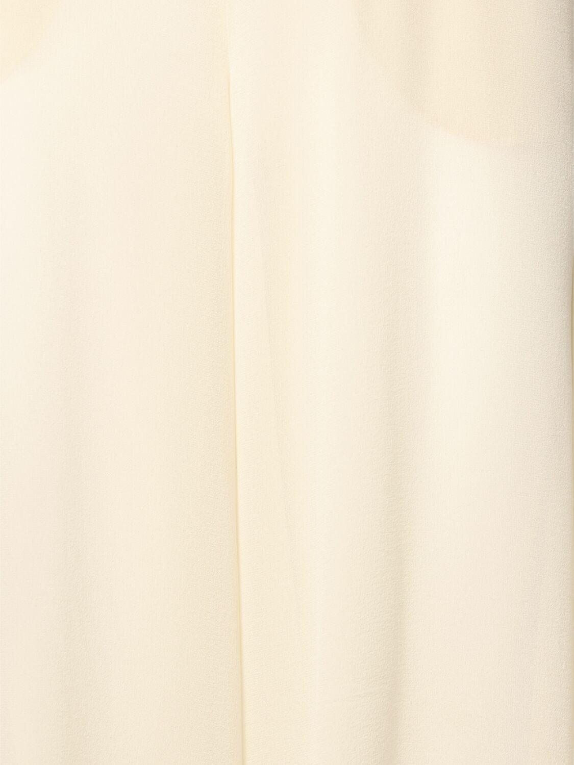 Shop Chloé Ruched Silk Flared Pants In White