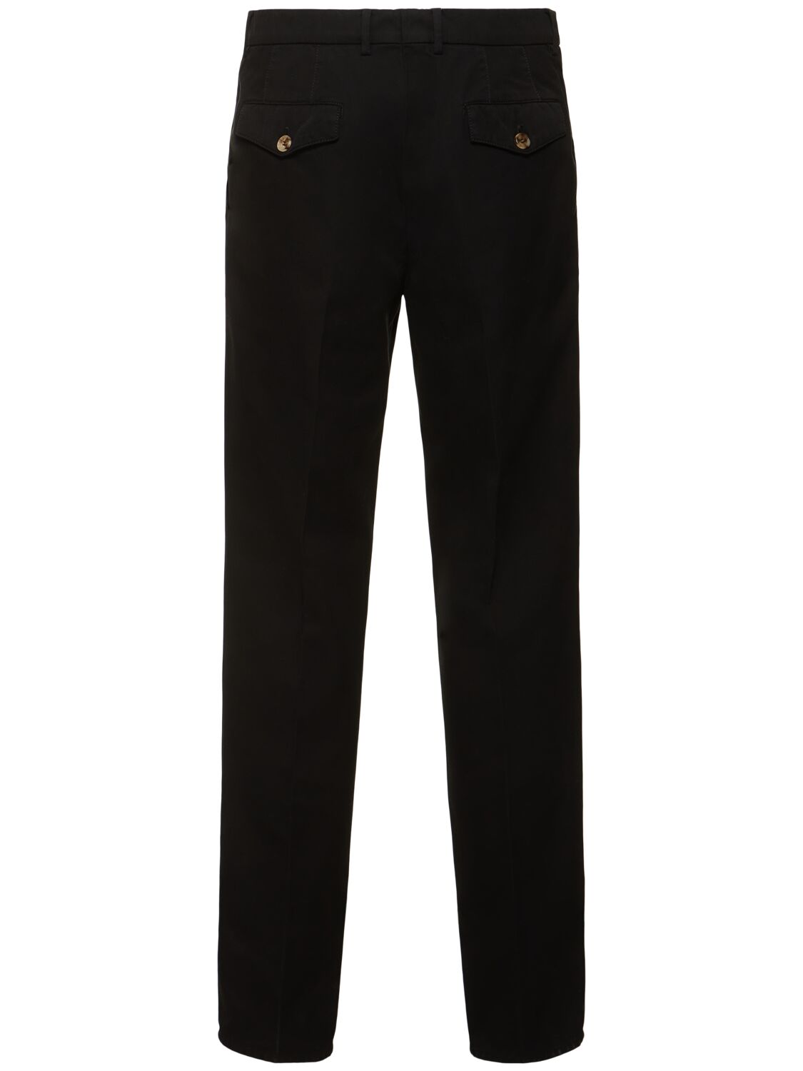 Shop Brunello Cucinelli Cotton Gabardine Pants In Black