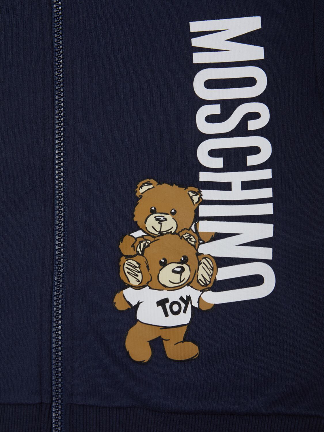 Shop Moschino Cotton Jersey Sweatshirt & Sweatpants In Dark Blue