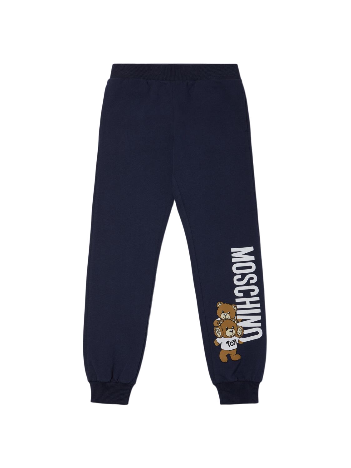 Shop Moschino Cotton Jersey Sweatshirt & Sweatpants In Dark Blue