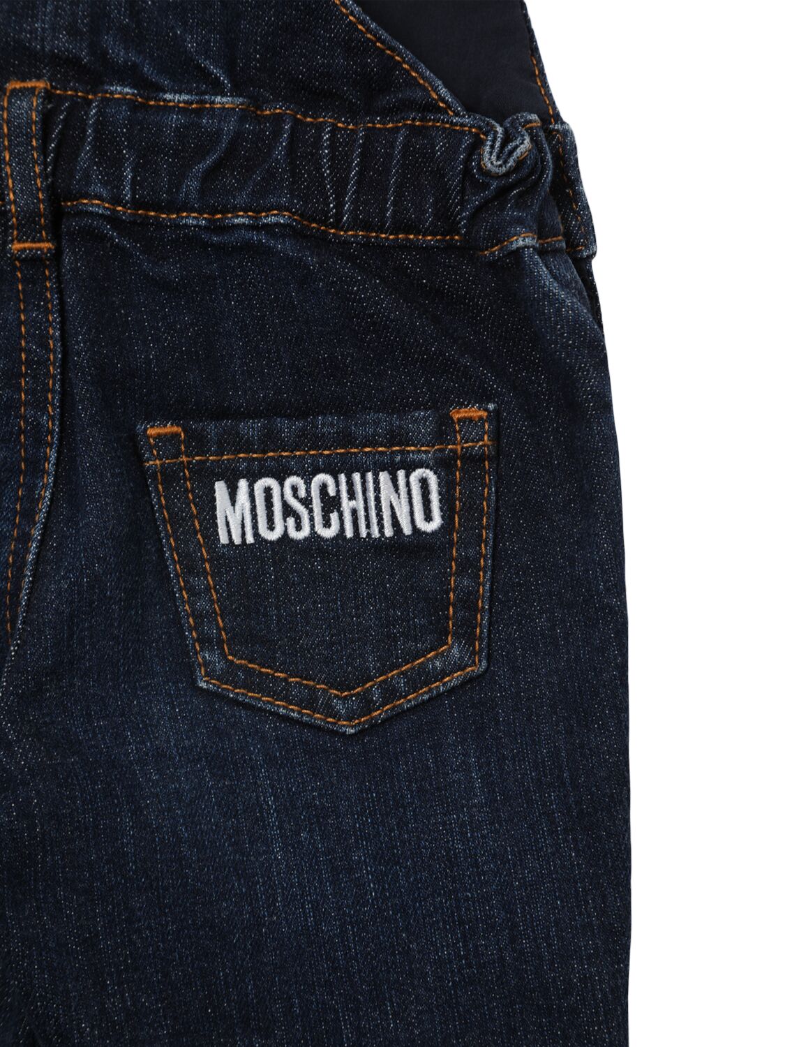 Shop Moschino Cotton T-shirt & Overalls In Grey/blue