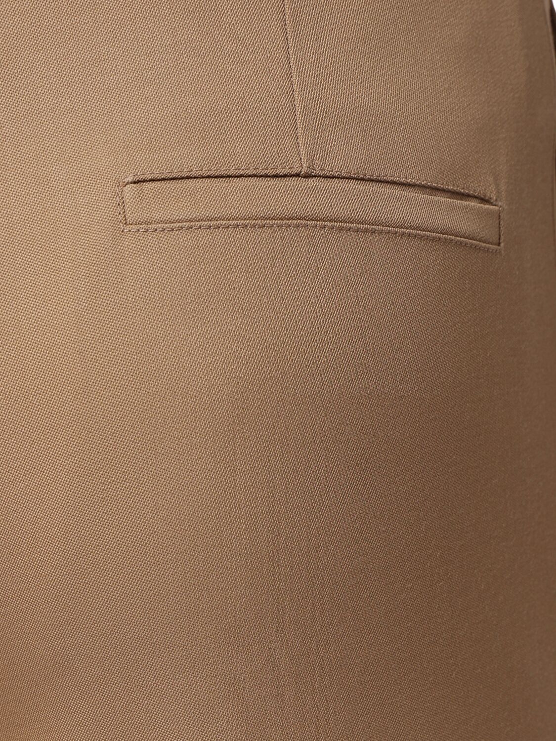 Shop Chloé Flared Wool Pants In Brown