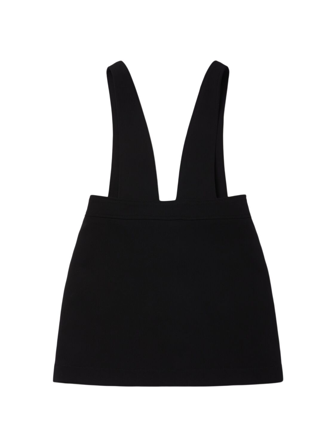 Shop Moschino Crepe Skirt In Black