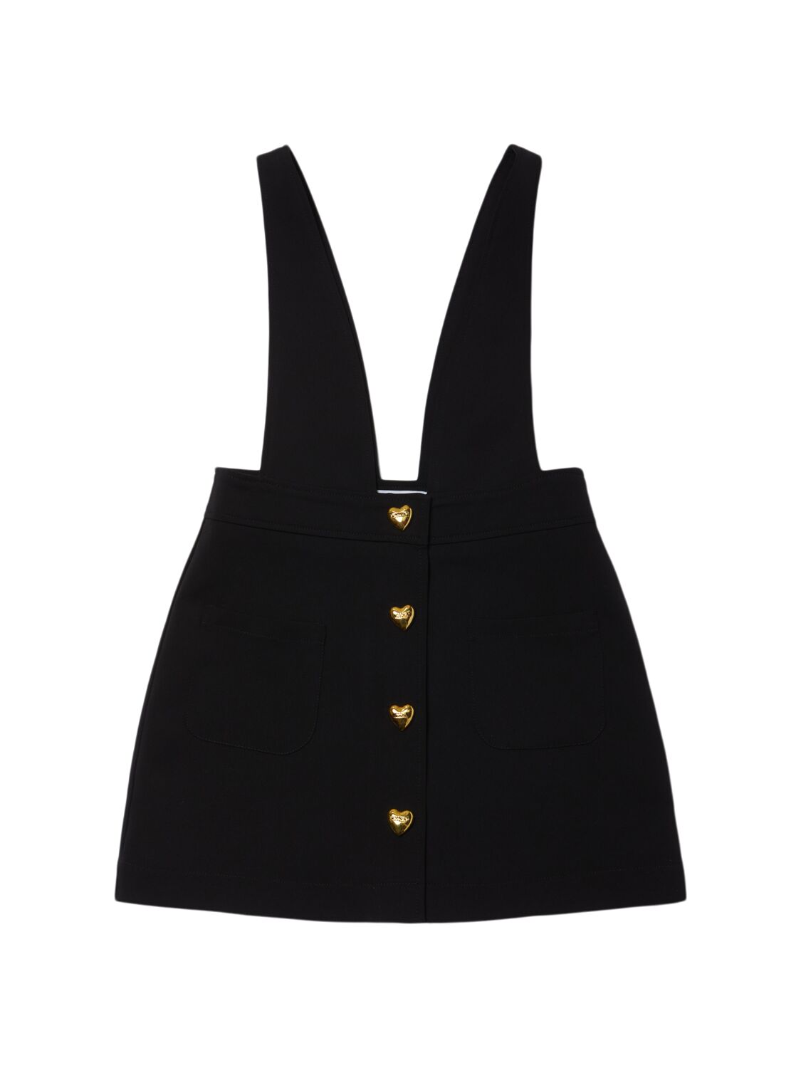 Shop Moschino Crepe Skirt In Black