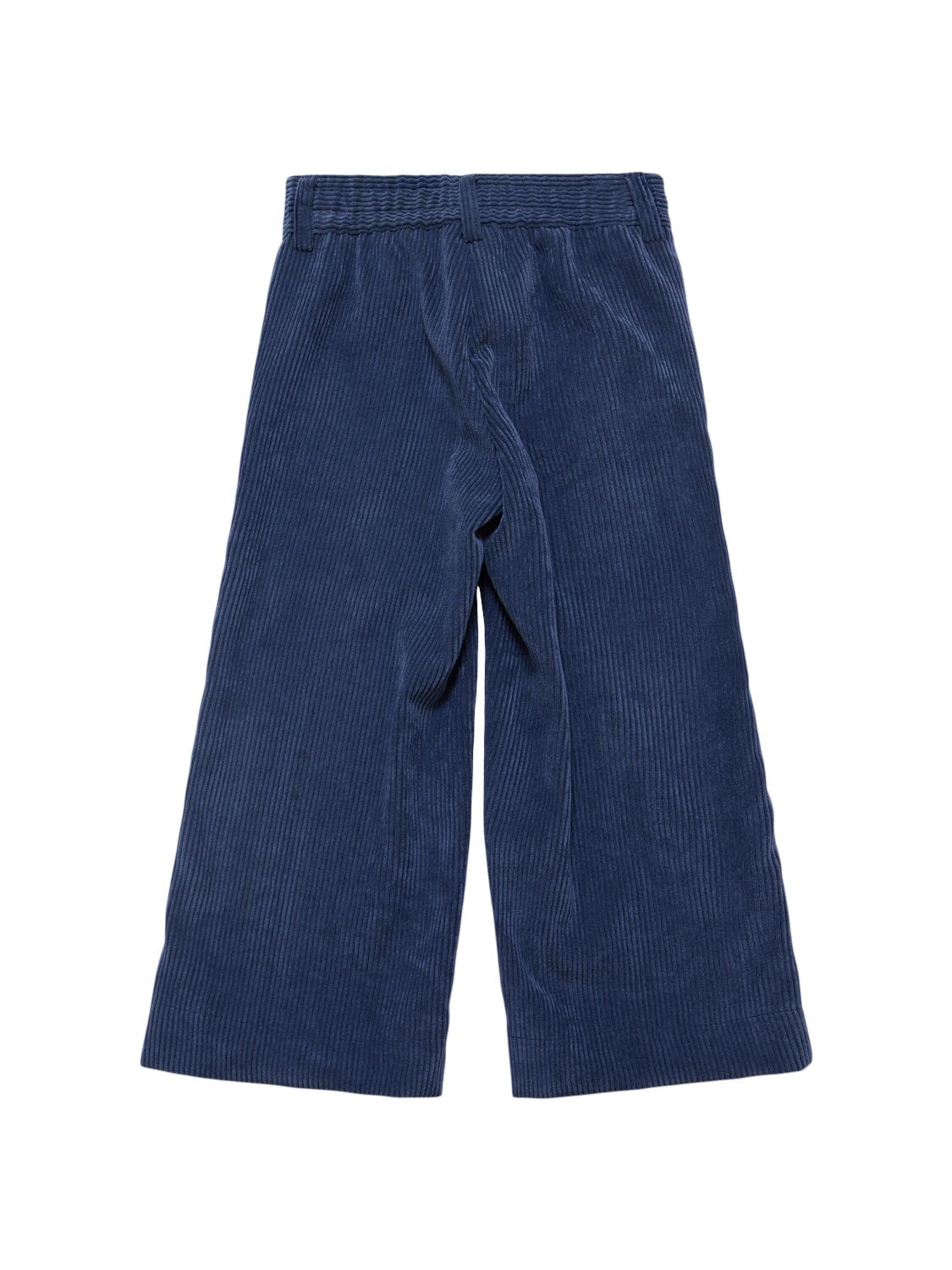 Shop Monnalisa Poly Blend Corduroy Pants In Blue