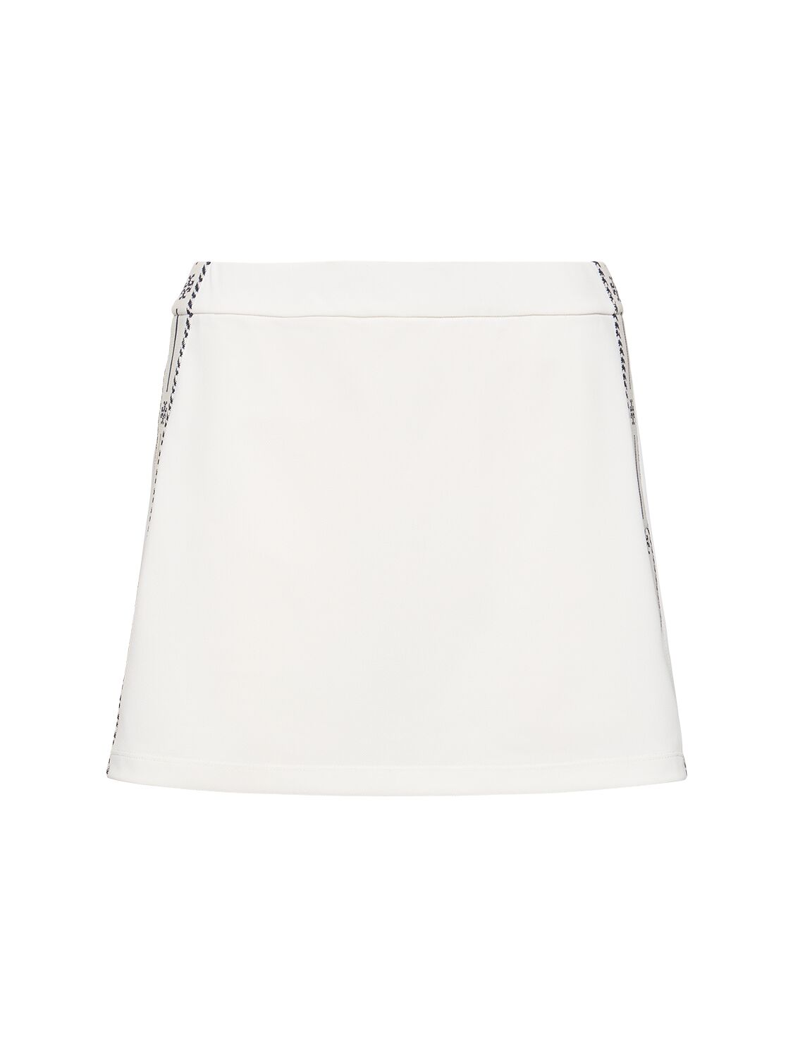 Tory Sport Tech Piquet Mini Tennis Skirt In White