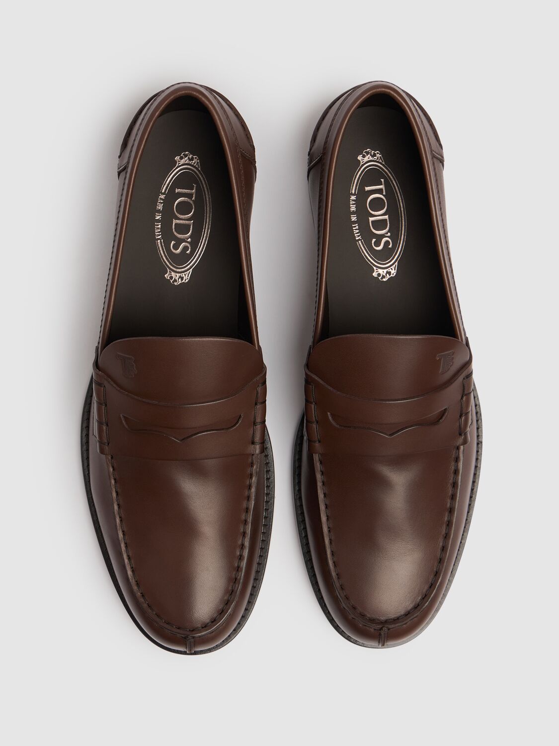 Tod's Penny Loafers In Brown