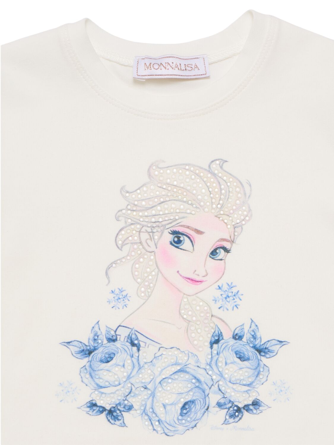 MONNALISA PRINTED COTTON BLEND JERSEY T-SHIRT 