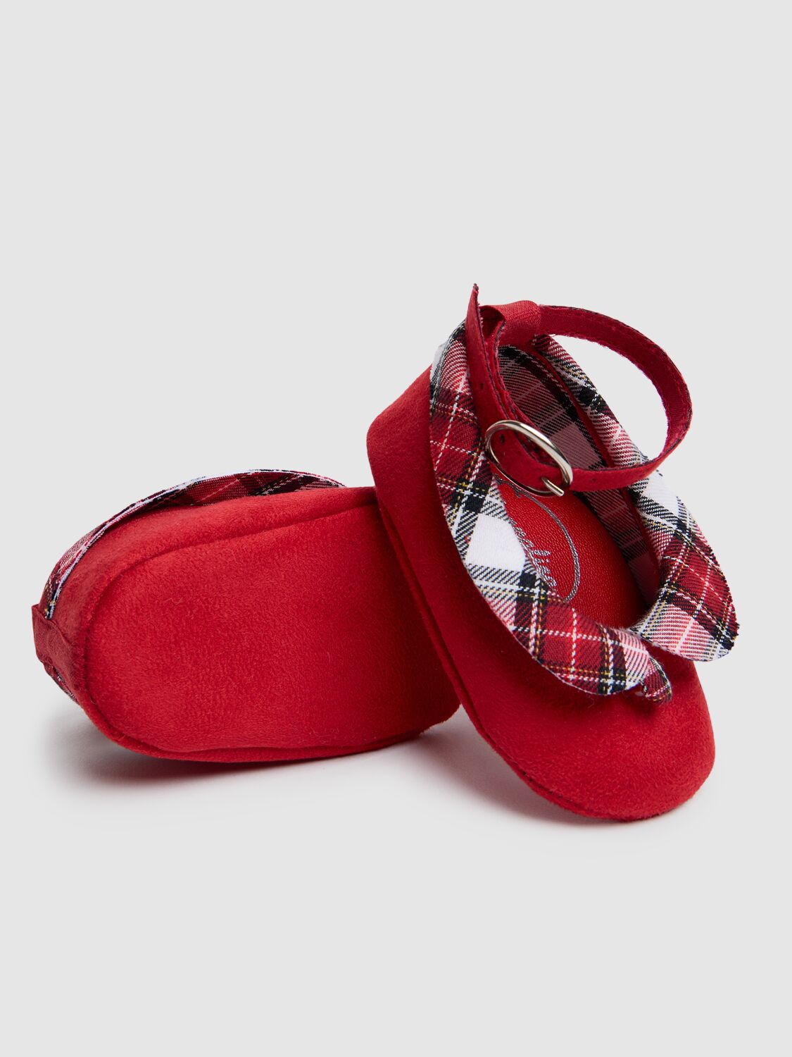 MONNALISA CHECK PRINT POLY BALLERINAS 
