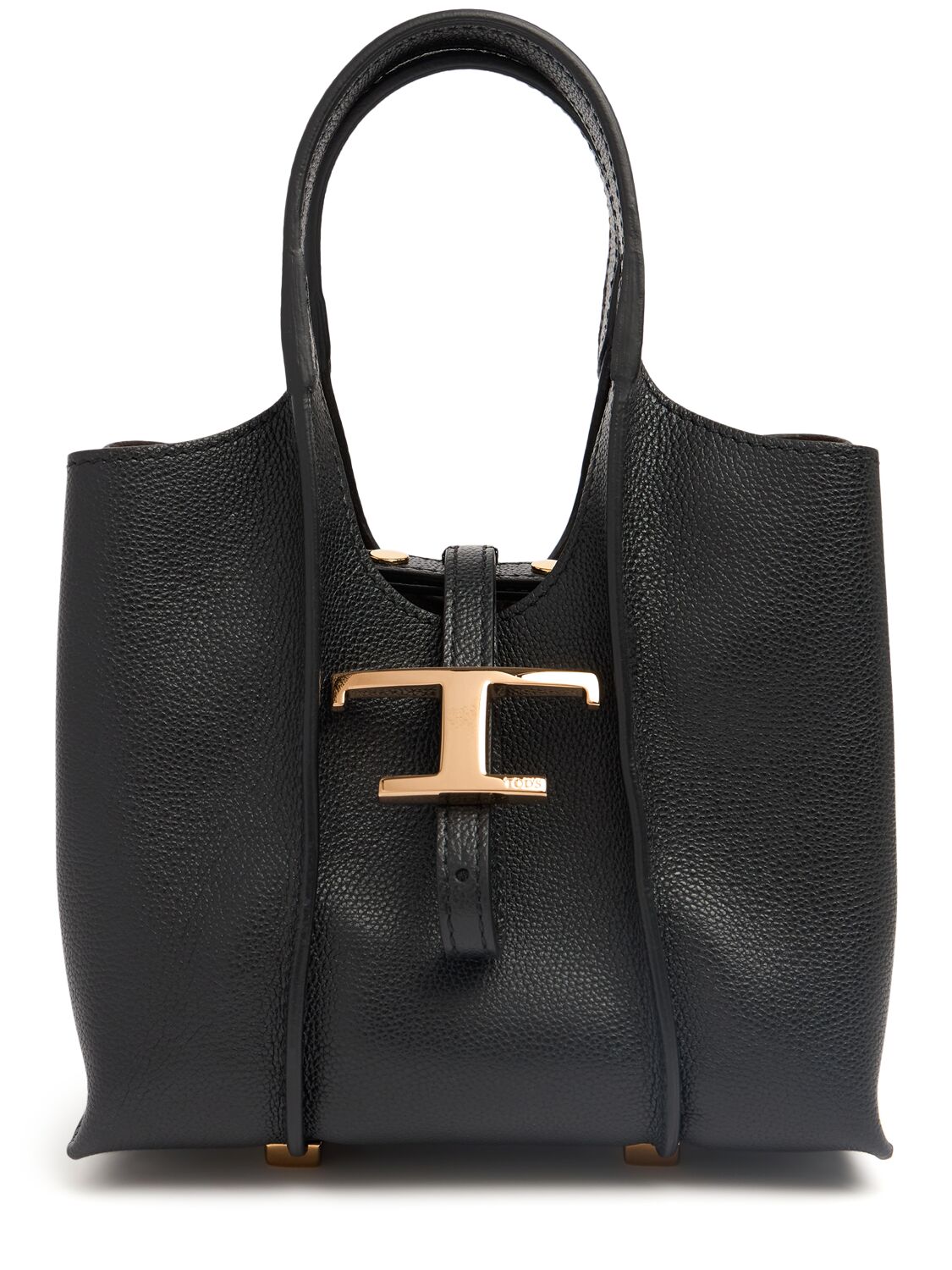 Shop Tod's Micro T Timeless Shopping Bag In Black