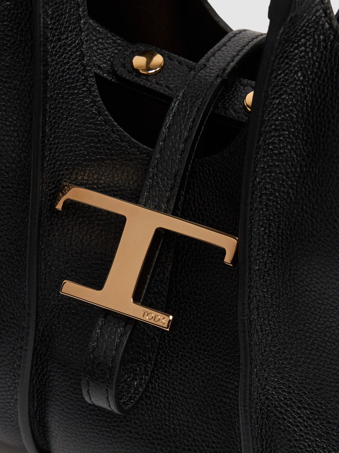 Shop Tod's Micro T Timeless Shopping Bag In Black