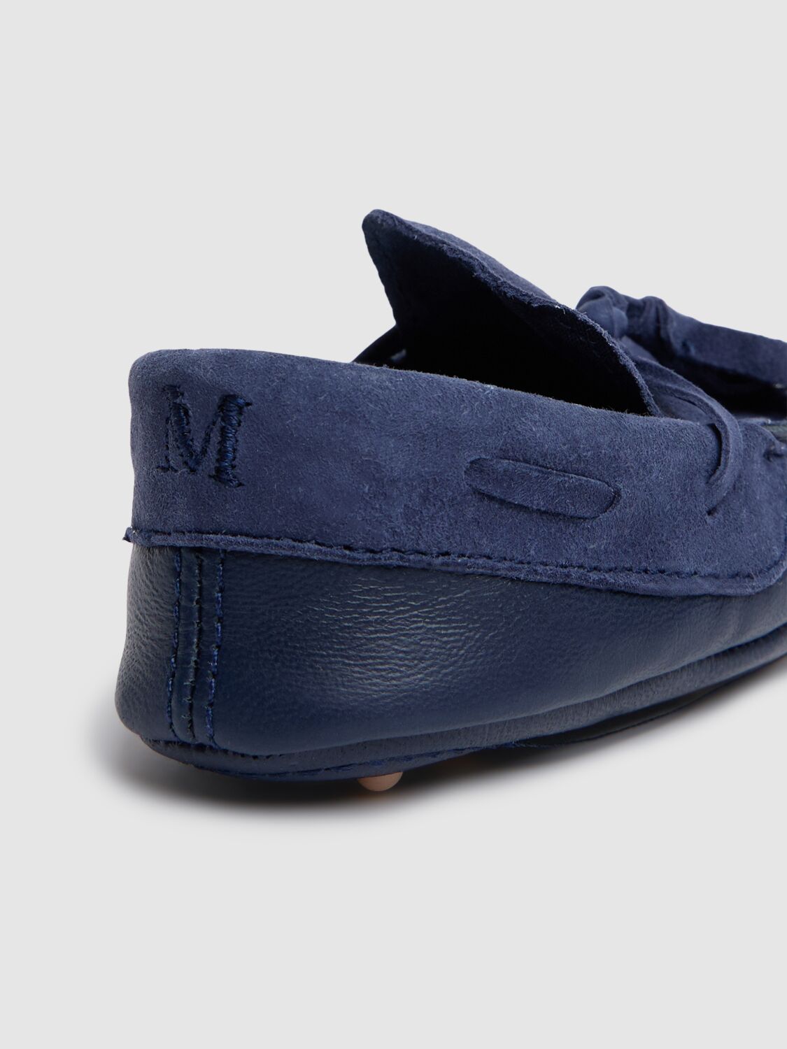 MONNALISA LEATHER & SUEDE LOAFERS 