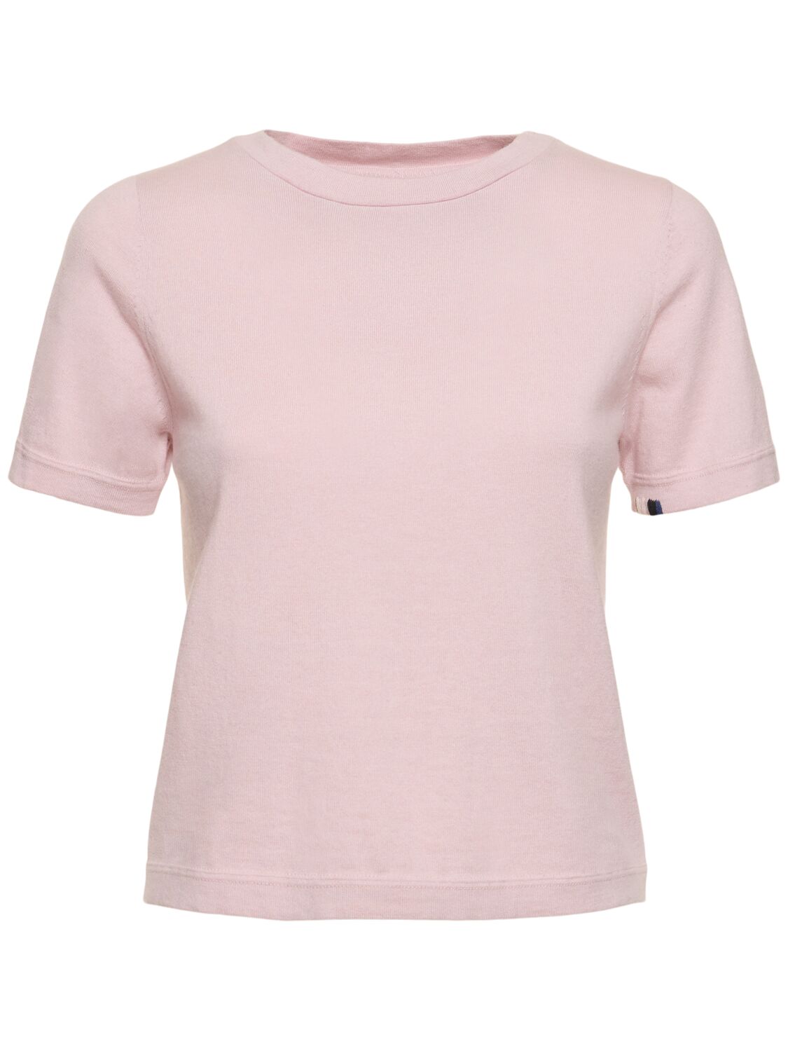 Extreme Cashmere Tina Cotton & Cashmere T-shirt In Pink