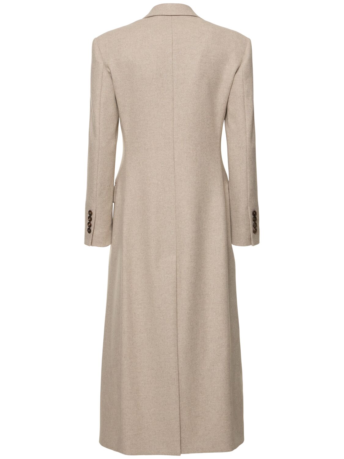 Shop Brunello Cucinelli Compact Wool Blend Coat In Beige