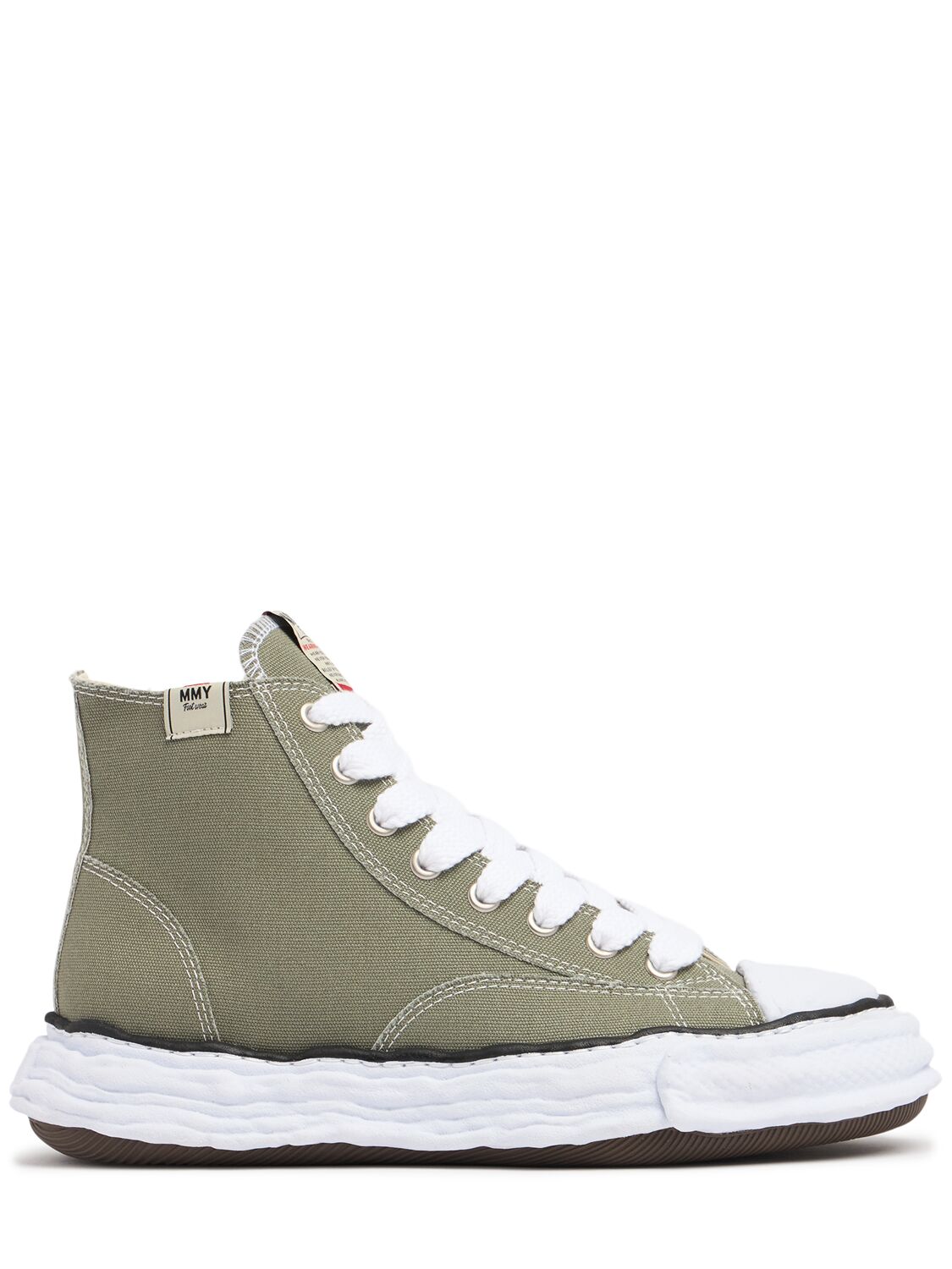Miharayasuhiro Peterson23 Og Sole Canvas High-top Sneaker In Green