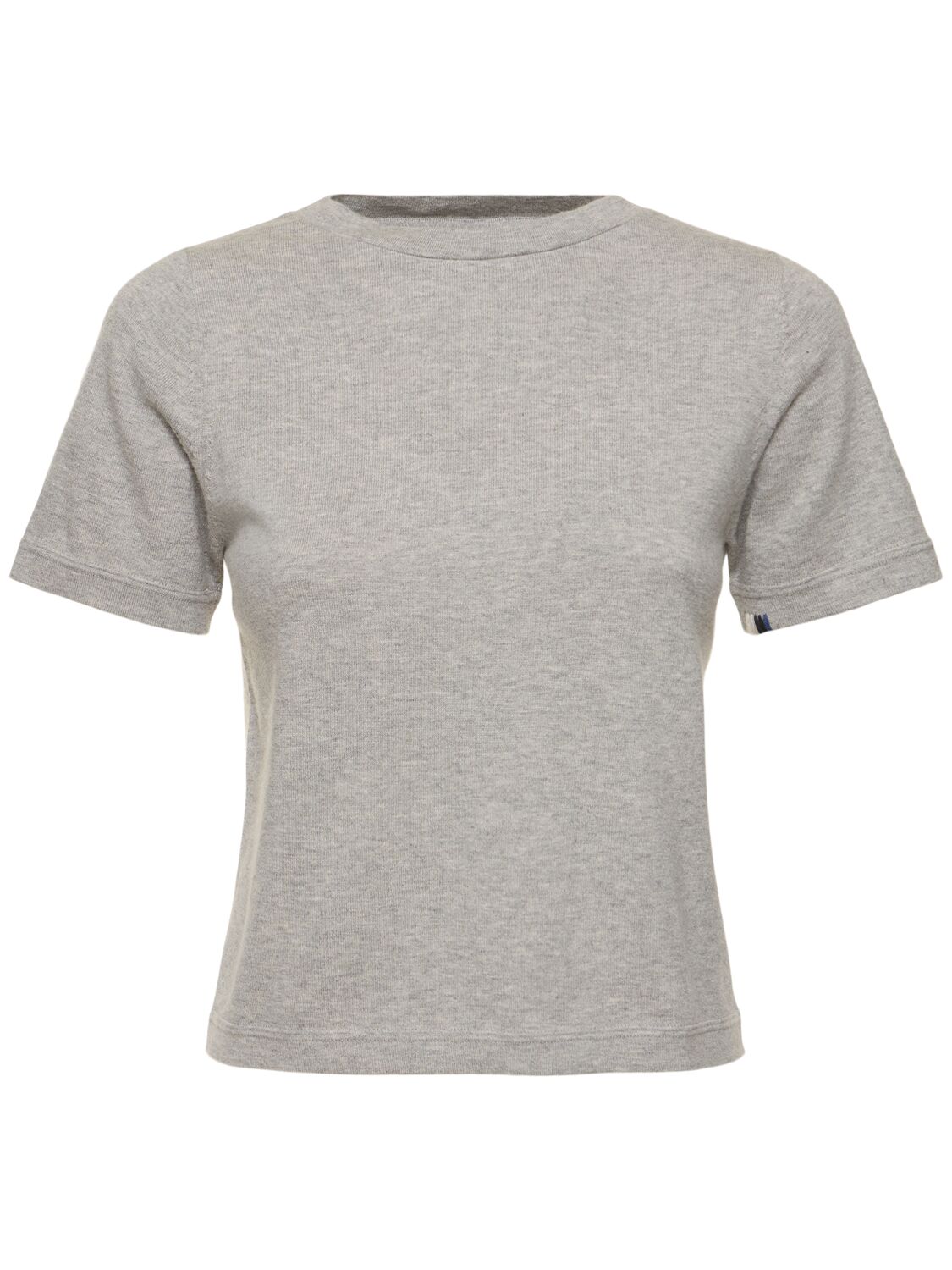 Shop Extreme Cashmere Tina Cotton & Cashmere T-shirt In Grey