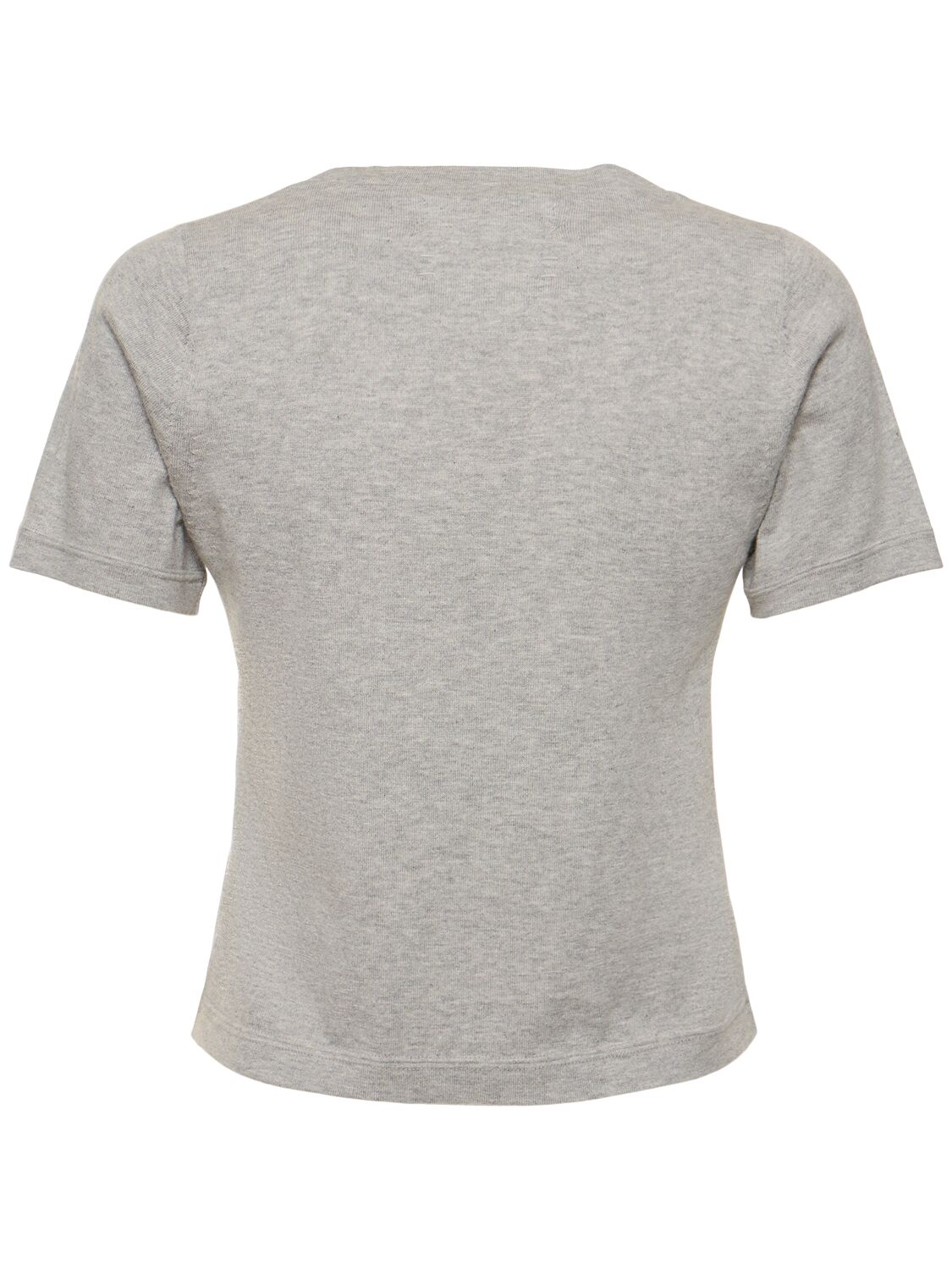 Shop Extreme Cashmere Tina Cotton & Cashmere T-shirt In Grey