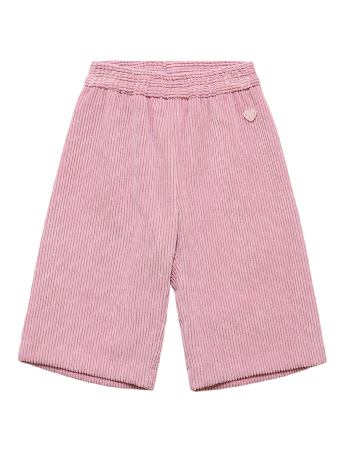 Monnalisa Cotton Blend Corduroy Pants In Pink