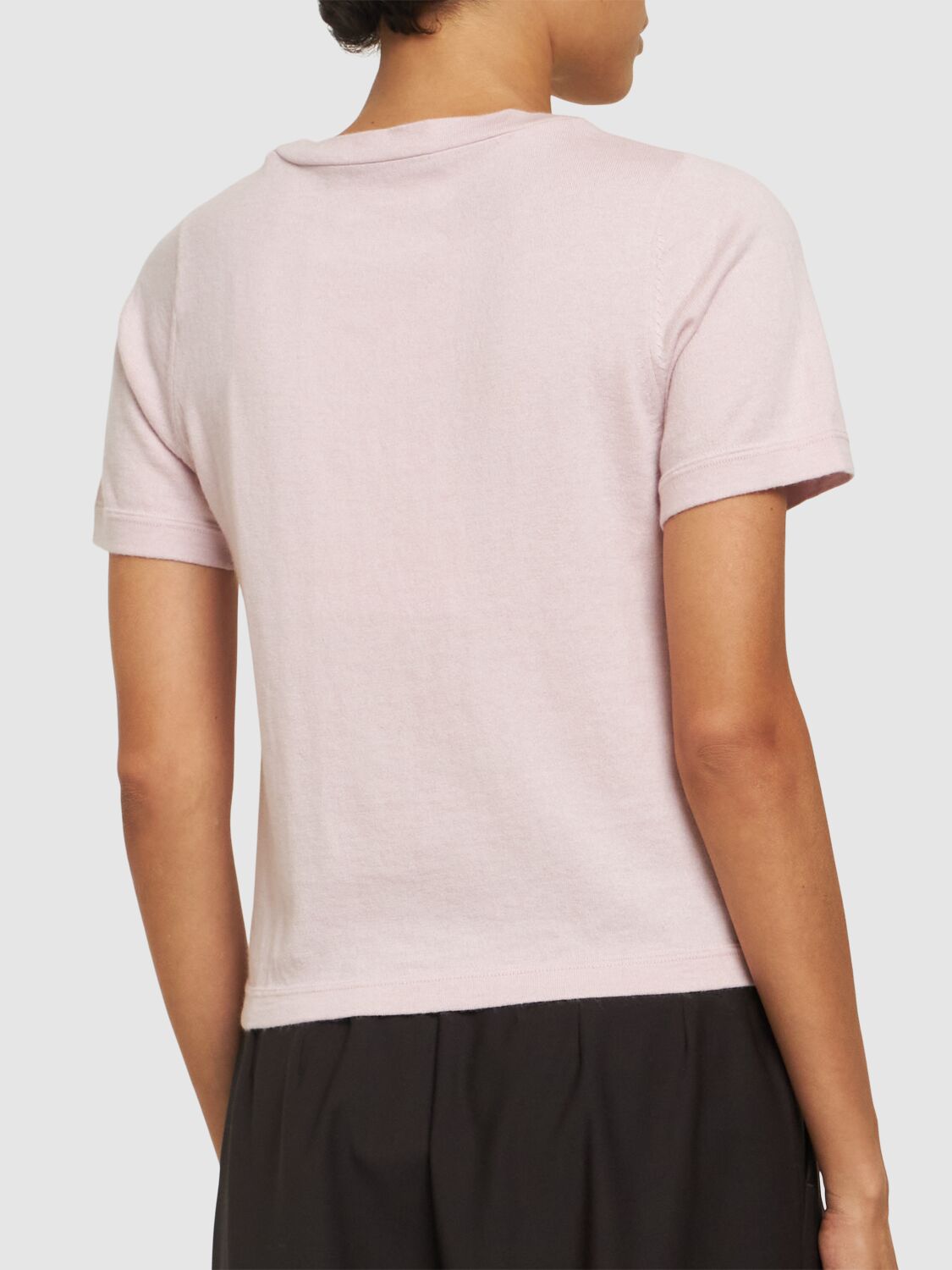 Shop Extreme Cashmere Tina Cotton & Cashmere T-shirt In Pink