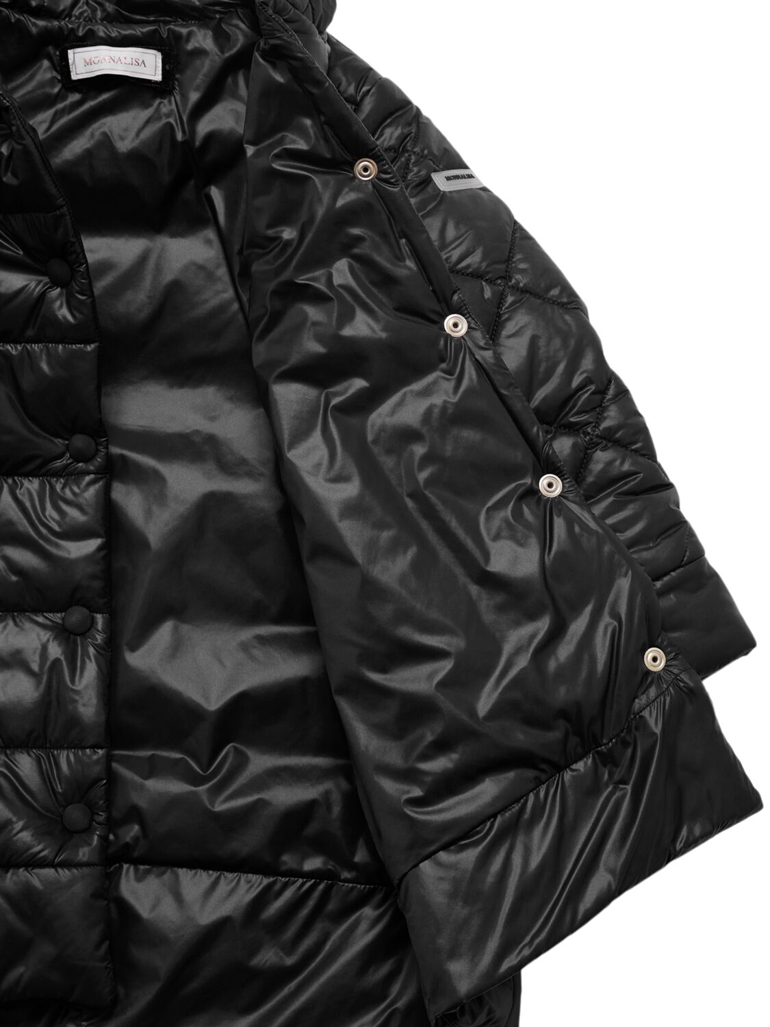 MONNALISA HOODED POLY PUFFER JACKET 