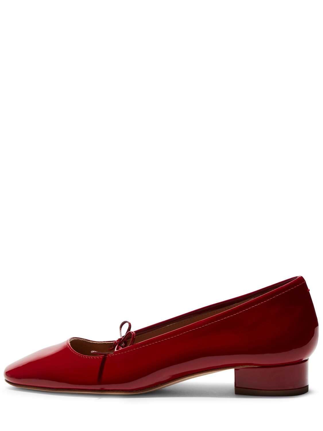 Aeyde 25mm Darya Leather Pumps In Cranberry