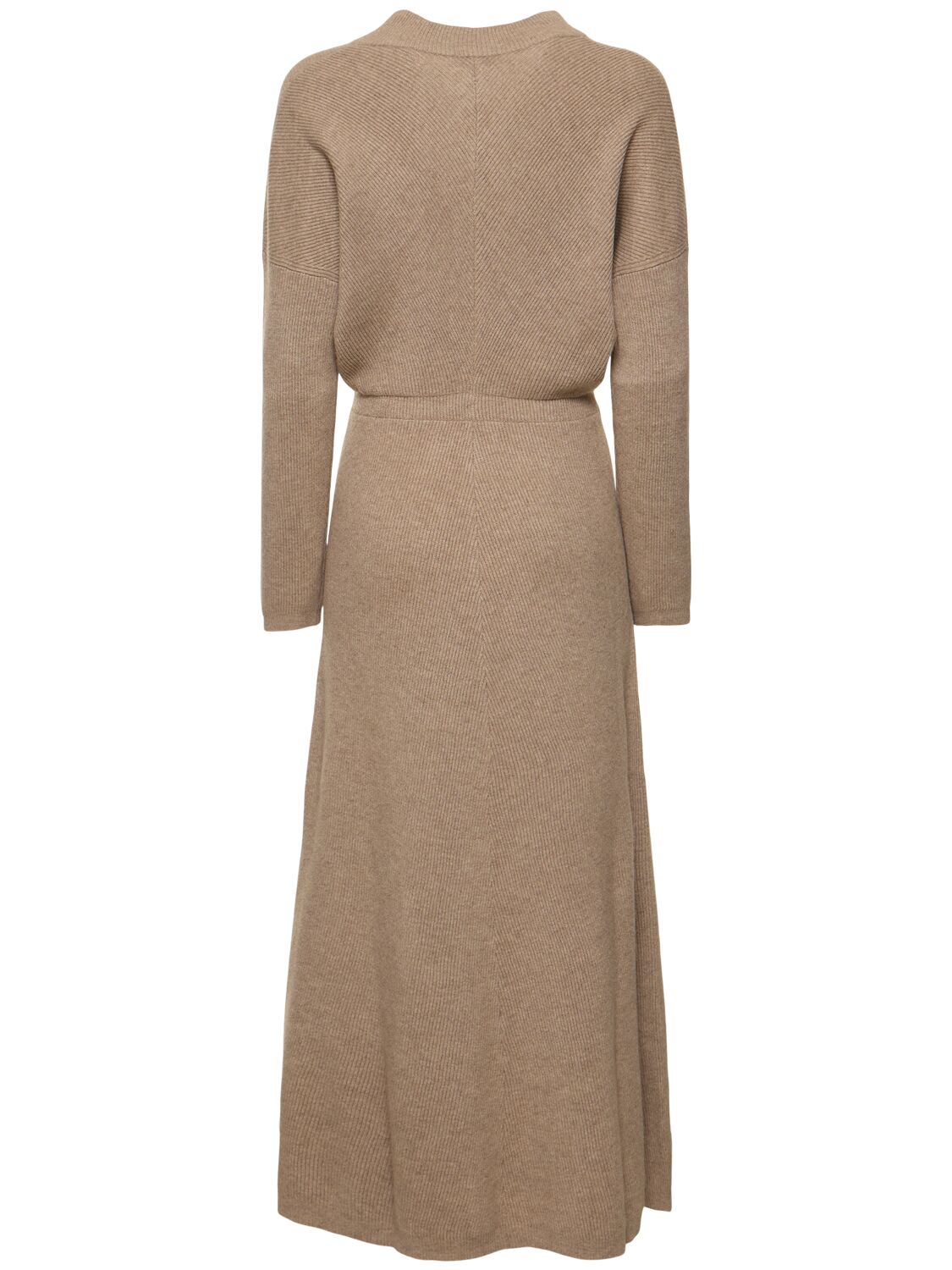 BRUNELLO CUCINELLI CASHMERE KNITTED MIDI DRESS 