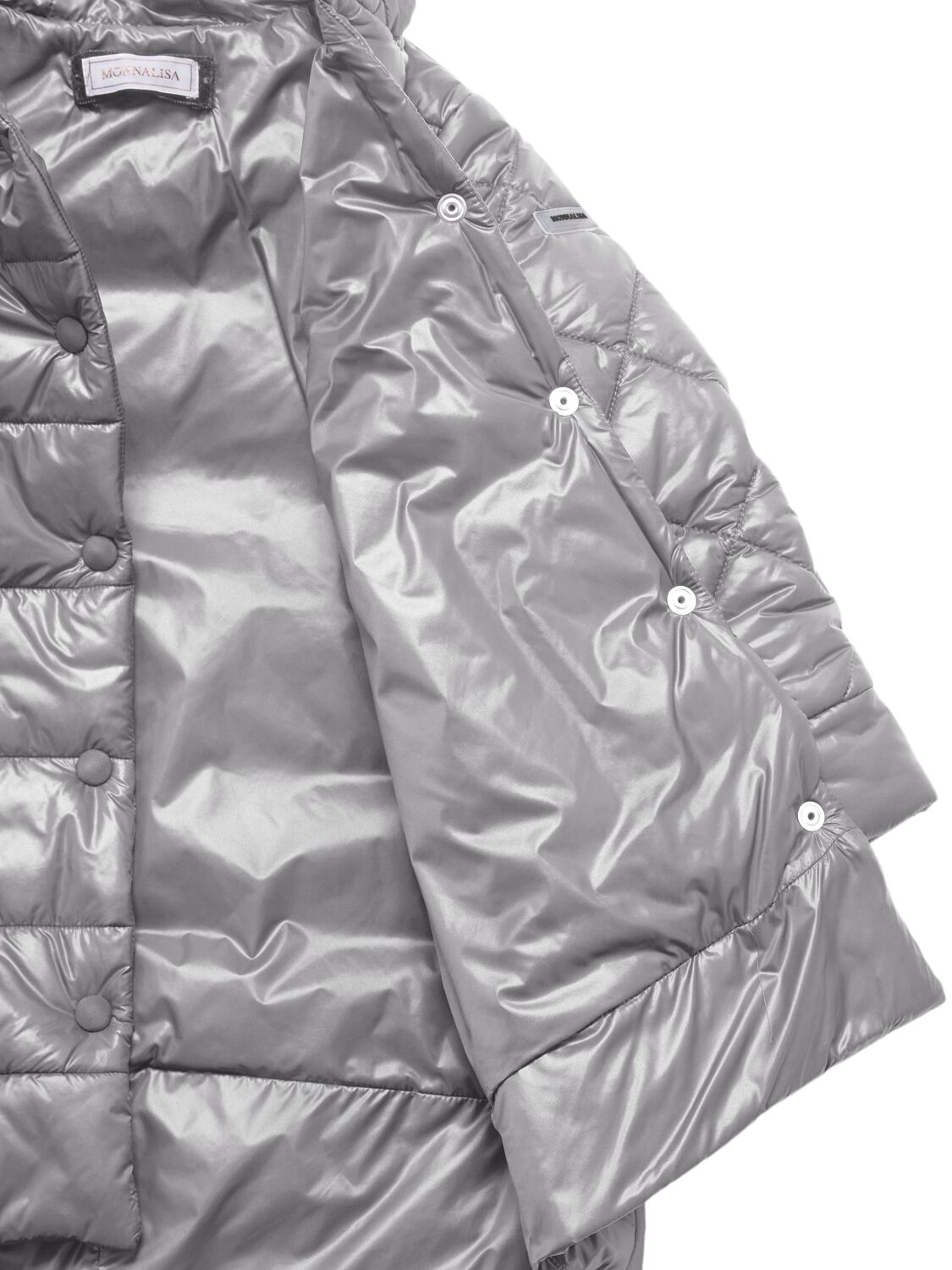 MONNALISA HOODED POLY PUFFER JACKET 