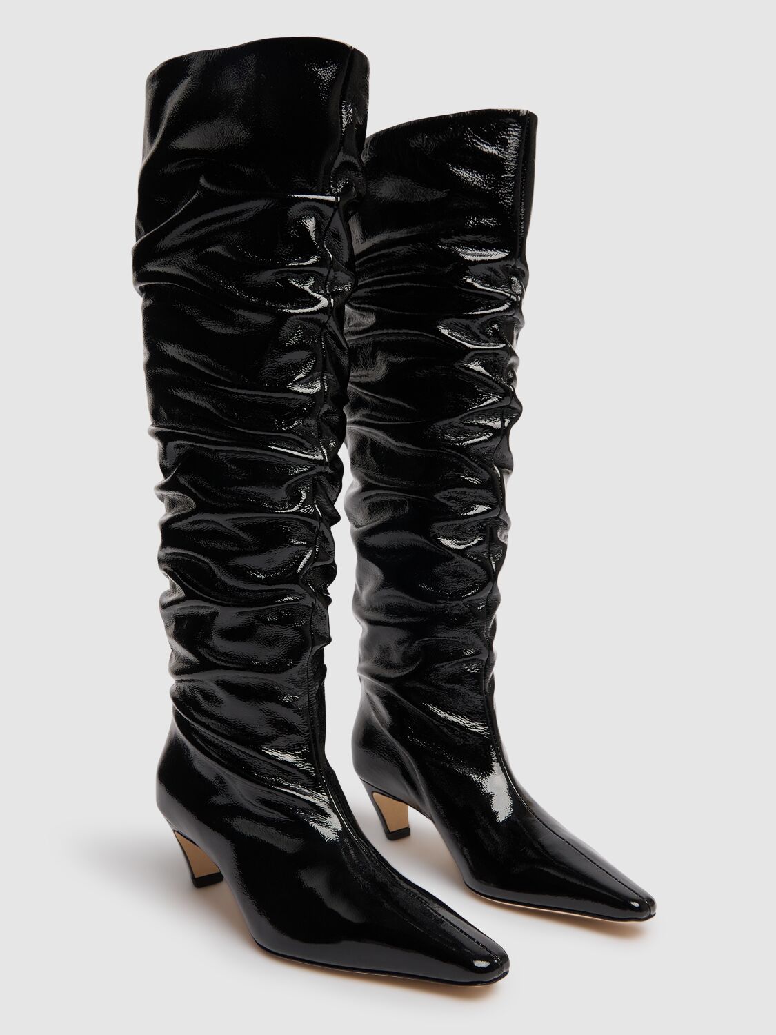 Shop Msgm 40mm Naplak Boots In Black