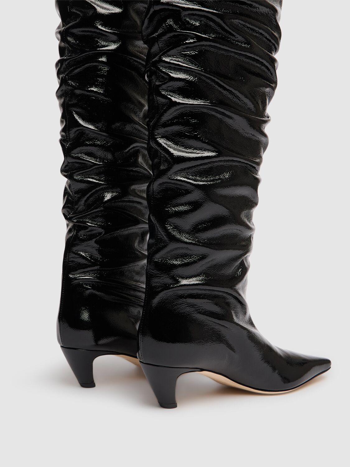 Shop Msgm 40mm Naplak Boots In Black