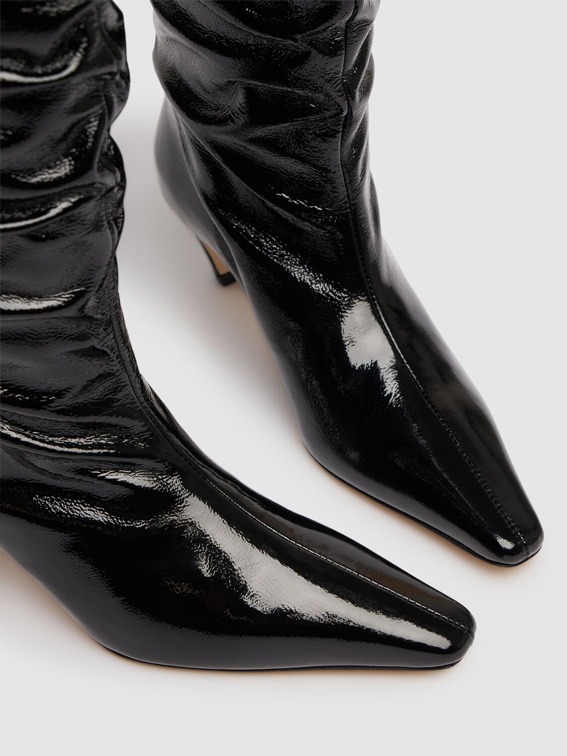 Shop Msgm 40mm Naplak Boots In Black