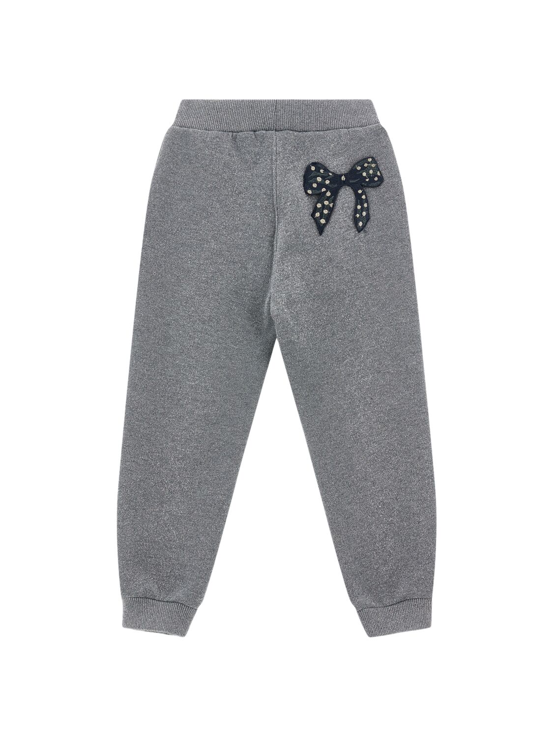 Shop Monnalisa Dog Print Cotton Hoodie & Sweatpants In Grey