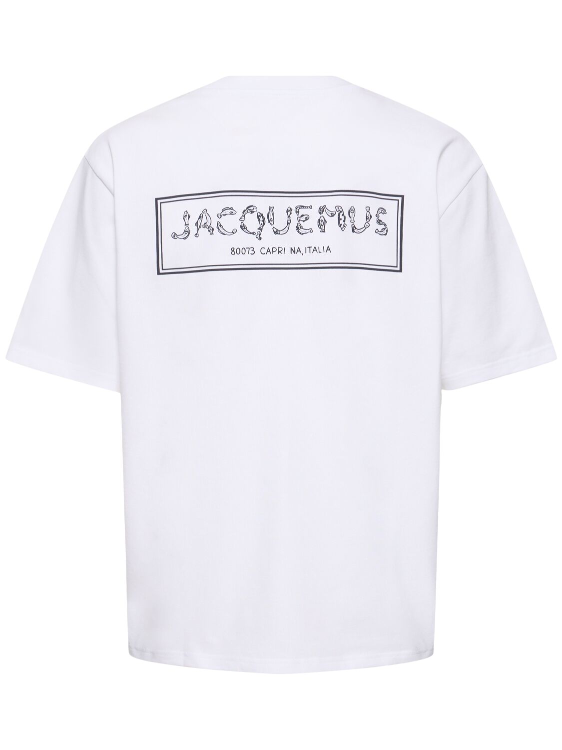 Shop Jacquemus Le T-shirt Merò Printed T-shirt In White