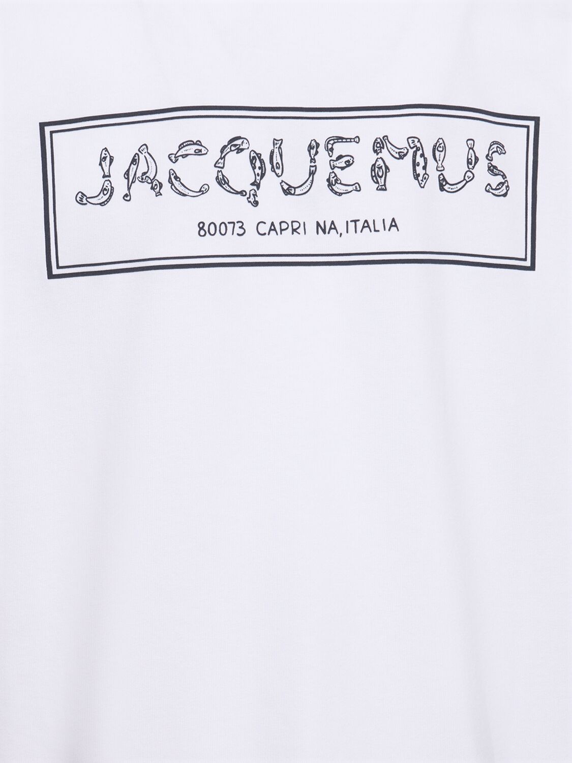 Shop Jacquemus Le T-shirt Merò Printed T-shirt In White