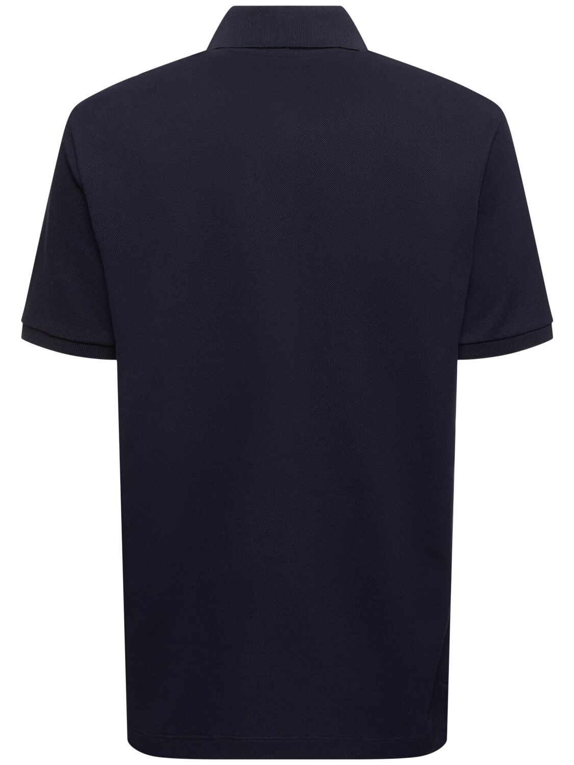 Shop Gucci Stretch Cotton Piquet Polo Shirt In Navy